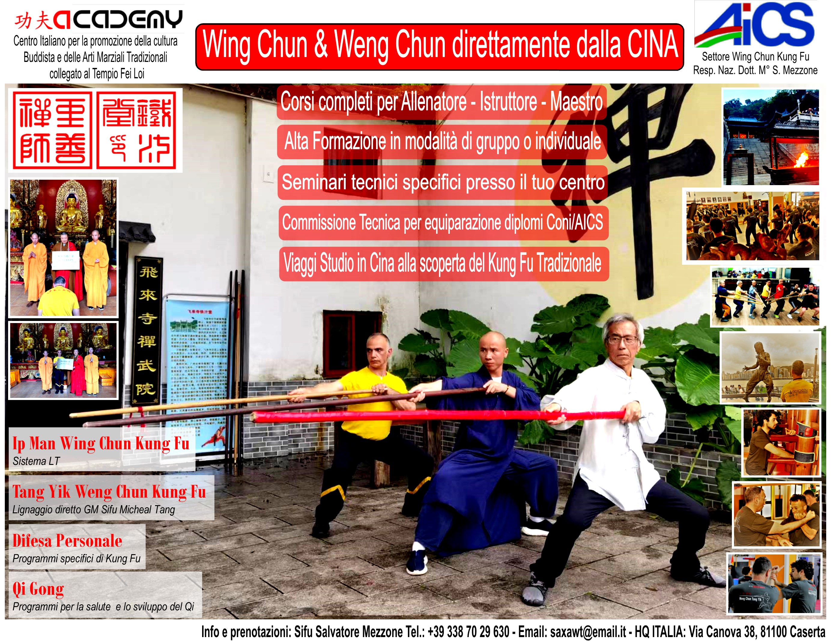 Corso Istruttore Accademia Nazionale di Arti Marziali e Kung Fu - Wing Chun - Weng Chun - Tai Chi - Qi Gong - Sport da Comattimento - Personal Trainer 2